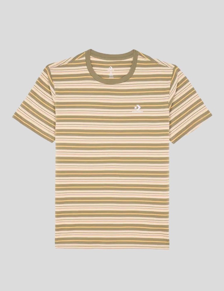 T-shirt CONVERSE stripped tee mossy sloth